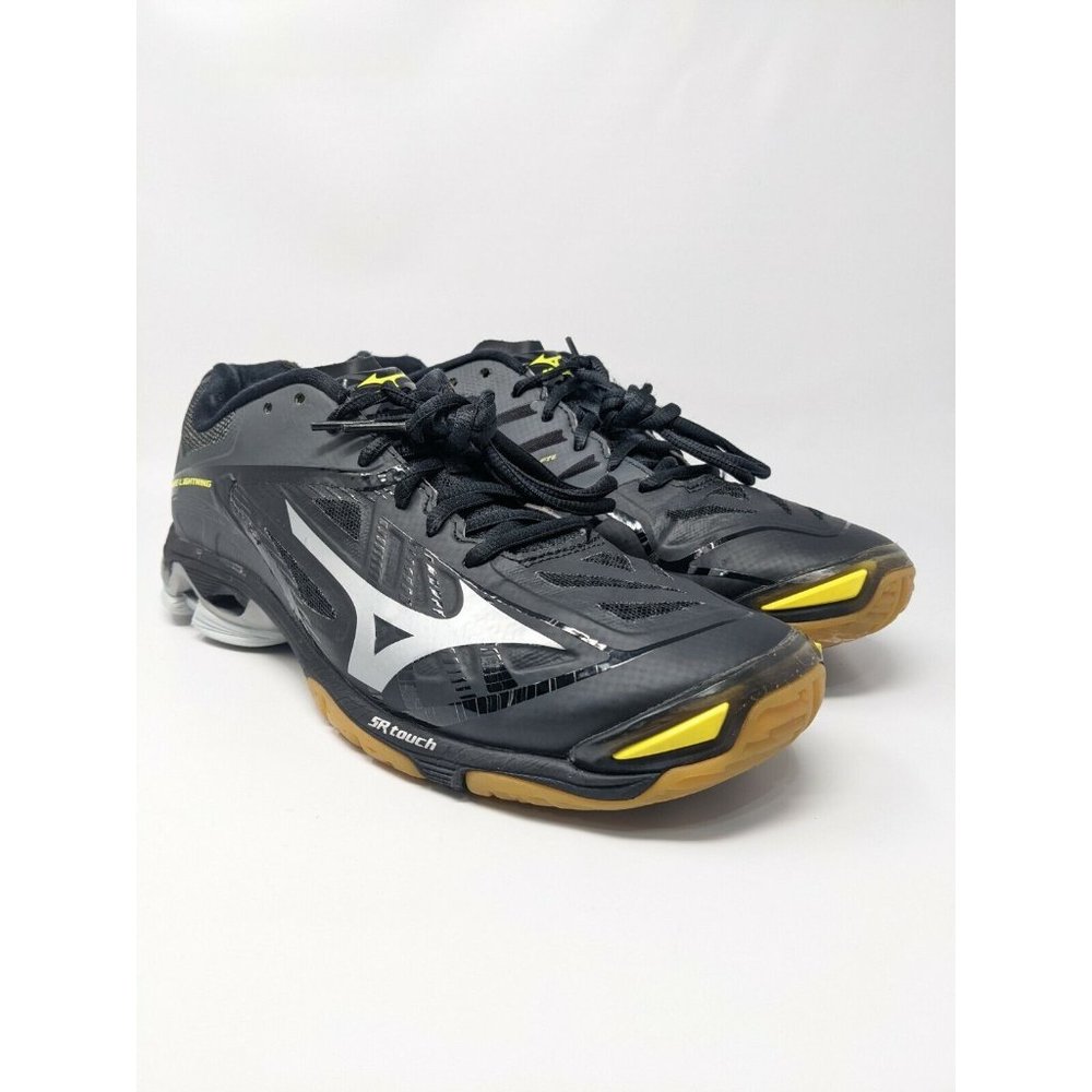 Mizuno Womens Wave Lightning Z2 Volleyball Shoes Black V1GC160003 Lace Up sz 11